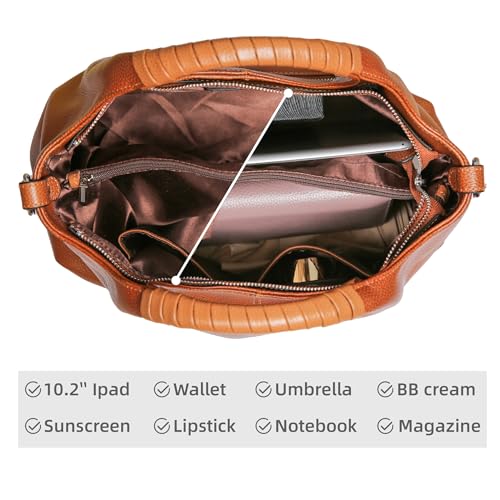Bolso Satchel de Cuero Genuino con Asa Superior miniatura 6