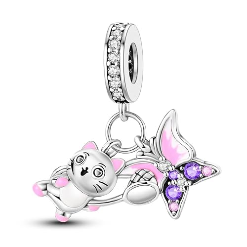 QIKAOLA 925 Clip Stopper Charms for Pandora Bracelets and Necklaces Spacers Bead Charms Jewelry Gift for Women