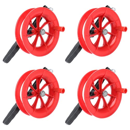 YouXiaor 4PCS Hilo para Cometas Línea de Cometa Bobina con 100 m de Hilo Devanadera de Carrete de Cometa Enrollador De Línea De Cometa Voladora Herramienta de Vuelo de Cometas para Niños Adulto