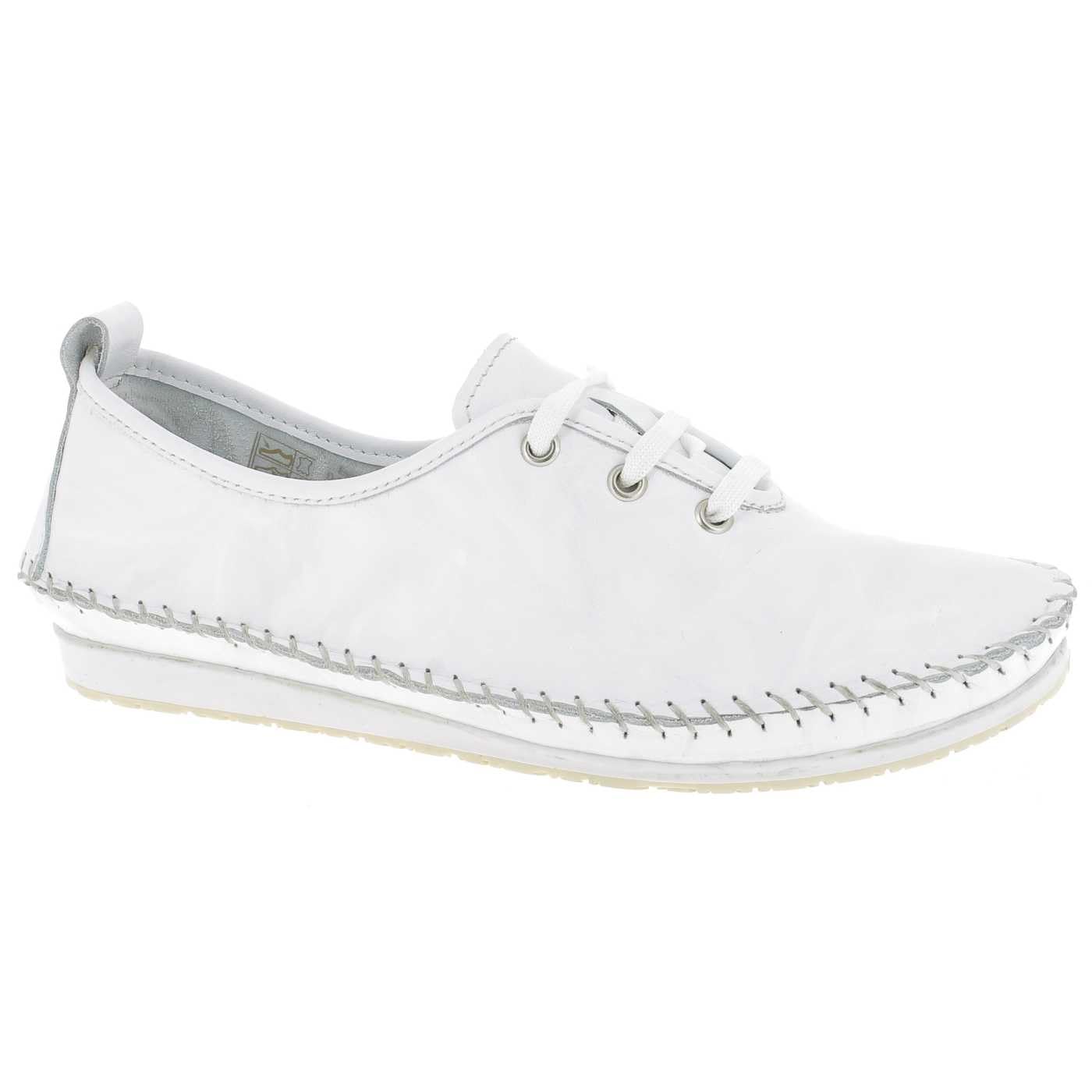 Andrea Conti Damen Schnürer, Sneaker, weiß,