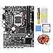 Sahkgye Placa Base para Mining B250C BTC con CPU G3900 + Almohadilla térmica + Ventilador + Destornillador 12 Ranuras USB3.0 LGA1151 DDR4 SATA3.0 + MSATA