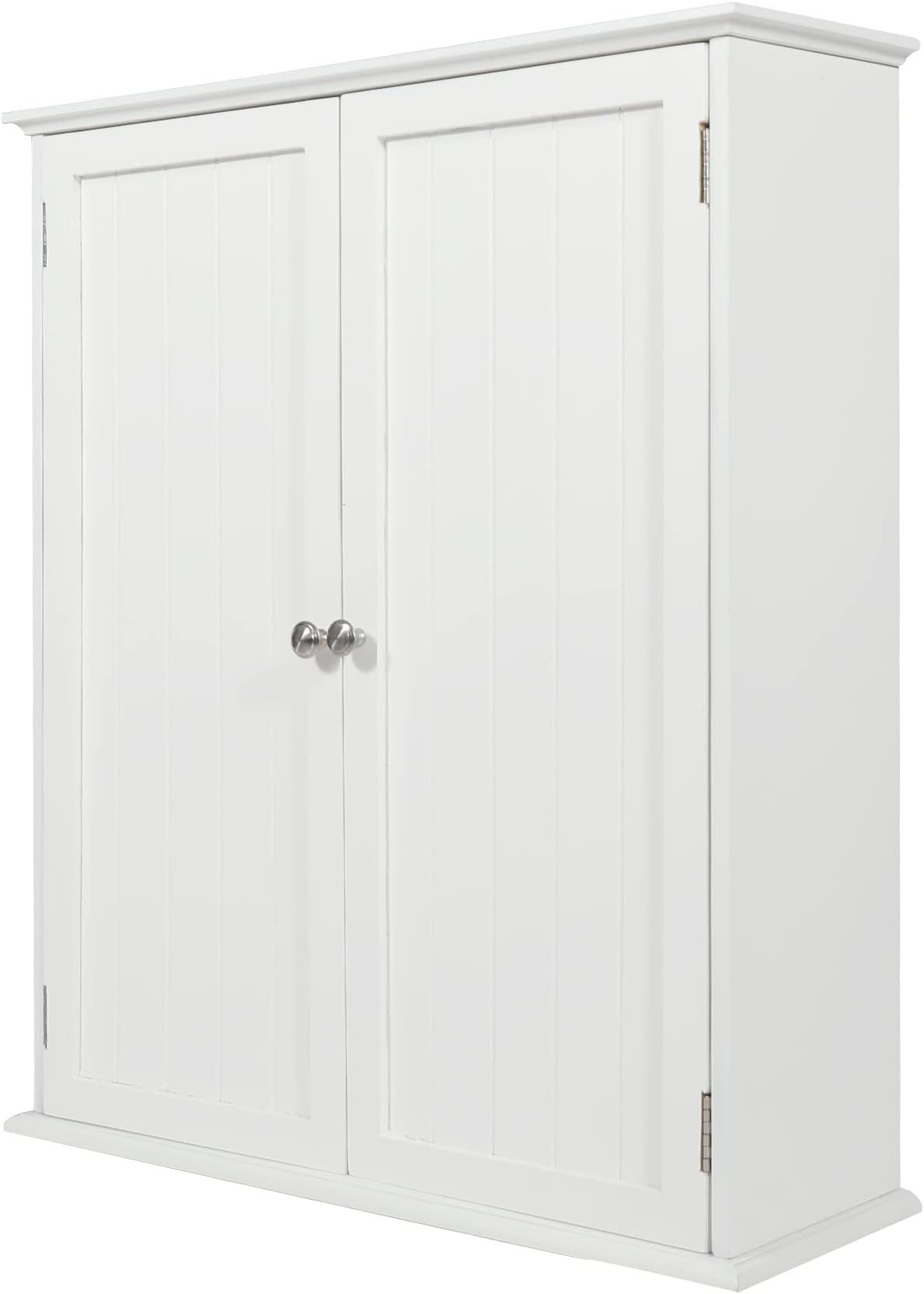 Wall Mount Bathroom Storage Cabinet, White Bathroom Cabinet with Doors and Adjustable Shelves, Wall Cabinet for Bathroom Above Toilet, Medicine Cabinet Wall Mounted, Wood