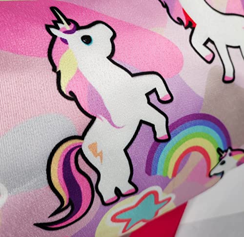 ANNACREATIONS 1 Pcs Stylish Polyester Duffel Bag and 10 Pcs Hair Clips, 1 Pcs Watch Perfect Unicorn Combo Gift Set for Baby Girls, Girls and Women - Image 3