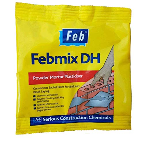 Febmix Dh Polvo Mortero Plastificante para Cemento, Ladrillos, Bloques Albañilería