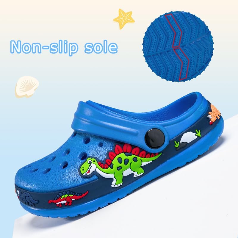 Drecage Toddler Clogs Kids Clogs for Girls Boys Slip on Garden Clogs Slide Sandals Waterproof Beach Pool Shoes Slipper - Image 4