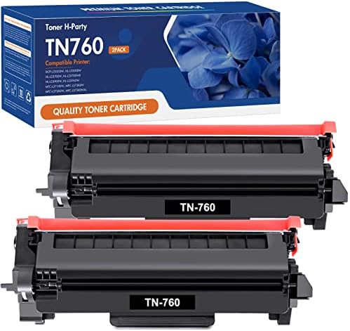 TN760 TN730 Toner for Brother Printer Compatible Replacement for Brother TN760 TN-760 TN 760 TN-730 TN 730 Work for DCP-L2550DW MFC-L2710DW MFC-L2750DW HL-L2350DW HL-L2395DW Cartridge (Black, 2-Pack)