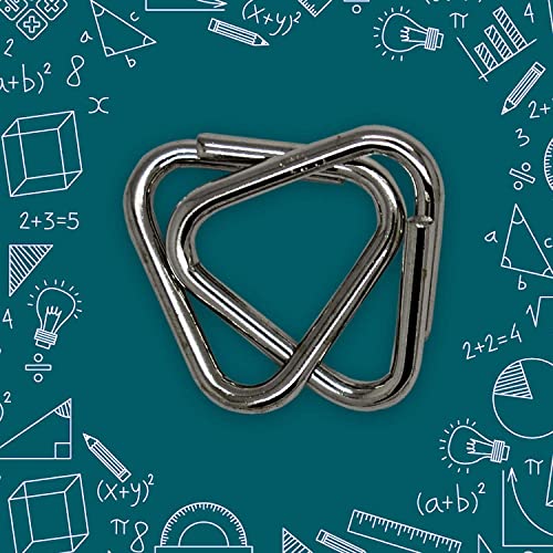 Gifton - Metal Brain Teaser Wire Jigsaw Puzzle - Mind IQ Test Toy - Gift for Kids Boys Girls Teens Men Women Adult Birthday Present - Cracker Christmas Stocking Filler (Pack of 8)