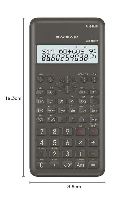 Image of FX-82MS 2nd Gen Scientific Calculator | Non-Programmable | 240 Functions | Dual-Line Display | Ideal for Students & Professionals