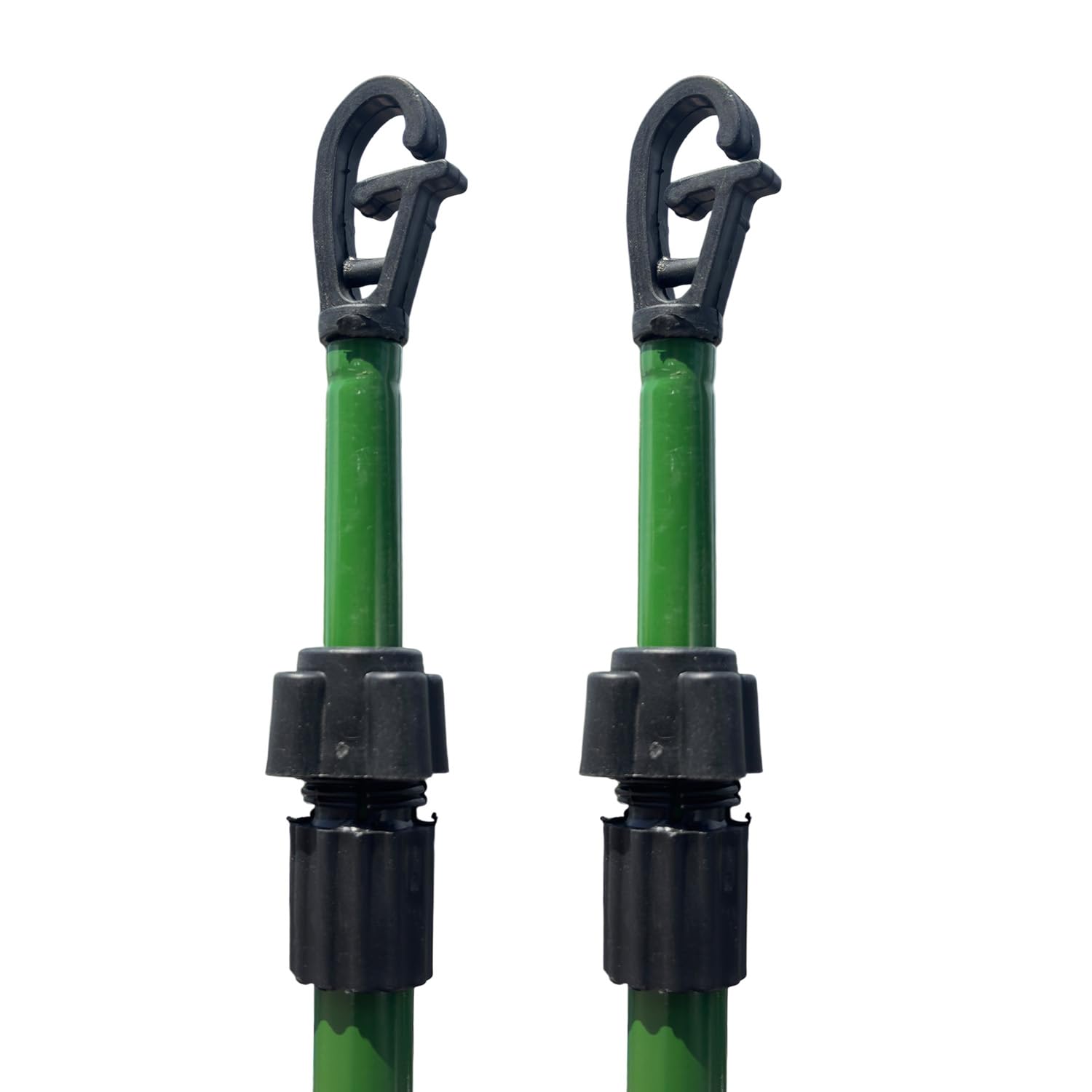 2.2 Meter Telescopic Washing Line Prop Pole Clothesline Heavy Duty Garden Dry Clothes Drying Airer Support Poles Galvanised Laundry Outdoor Washing Lines Poles Extenedable to 2.2M (2)