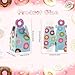 Donut Gift Bags for Party Supplies, 16Pack Sweet Doughnut Candy Treat Party Favor Paper Boxes for Donut Theme One/Two Sweet Birthday Baby Shower Decorations Gift Goodie Bags - 2 Designs