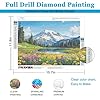 LELEMON Diamond Art Kits for Adults,Mountain Diamond Painting Kits for Adults,Mount Rainier National Park 5d Diamond Painting Kit with Diamond Art Accessories for Home Wall Decor 12 x 16inch #1