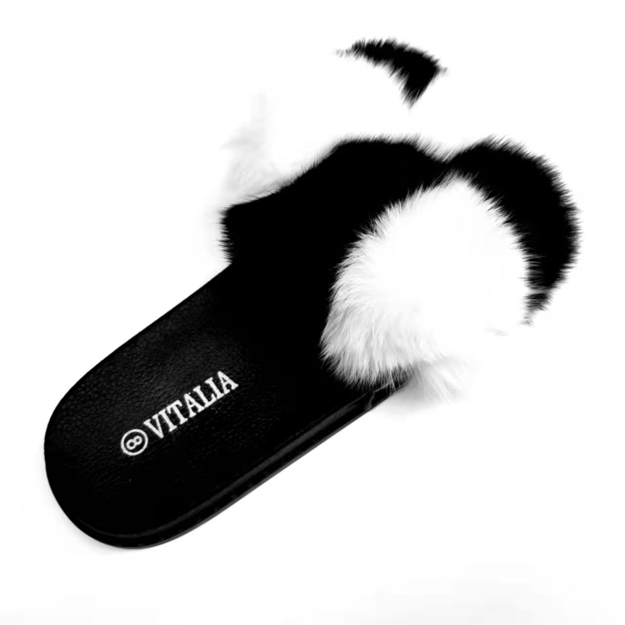 7K Women Fuzzy Slides Fluffy slippers, Open Toe Slip On Furry Fleece Sandals
