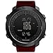 QYHT Herren Digital Sportuhr, Männer Militär Outdoor Herrenuhr, Outdoor-Sport-Laufen Schwimmen Multifunktionale Outdoor Military Armbanduhren mit Höhenmesser Barometer Kompass Biological (red)