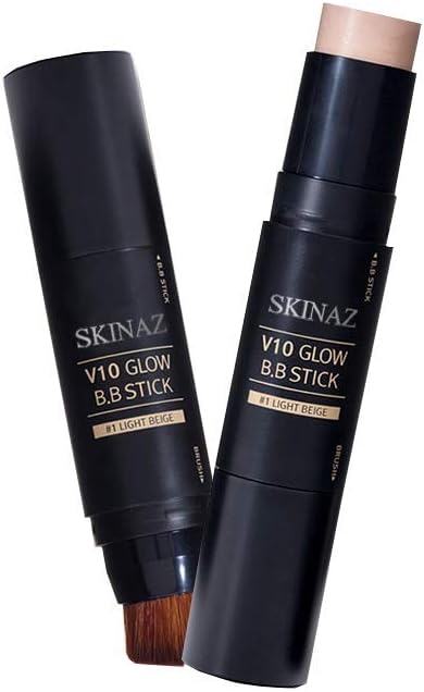 Skinaz) Skinaz V10 perfect skin BB Cover stick BB foundation(#23 Natural Beige) Blush stick