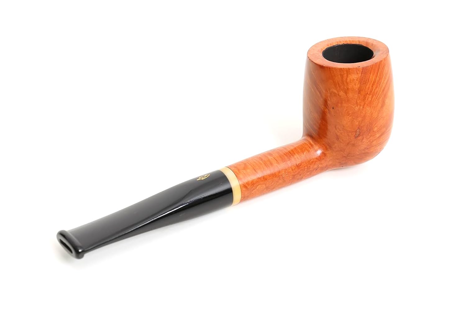 Pfeife Savinelli Primo Smoke (128, 9 mm) – Modell Billiard – Glattes natürliches Wurzelholz