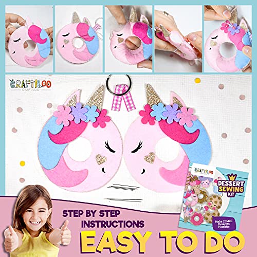 12-Pre-Cut-Mini-Treats-Dessert-Fun-Kids-Sewing-Kit-for-Kids-Ages-8-12-Children-Beginners-Sewing-kit-kid-crafts-Make-Your-Own-Felt-Pillow-Plush-Craft-Kit-Girls-and-Boys-Art-Craft-Kits-Learn-to-Sew-Kit 12-Pre-Cut-Mini-Treats-Dessert-Fun-Kids-Sewing-Kit-for-Kids-Ages-8-12-Children-Beginners-Sewing-kit-kid-crafts-Make-Your-Own-Felt-Pillow-Plush-Craft-Kit-Girls-and-Boys-Art-Craft-Kits-Learn-to-Sew-Kit