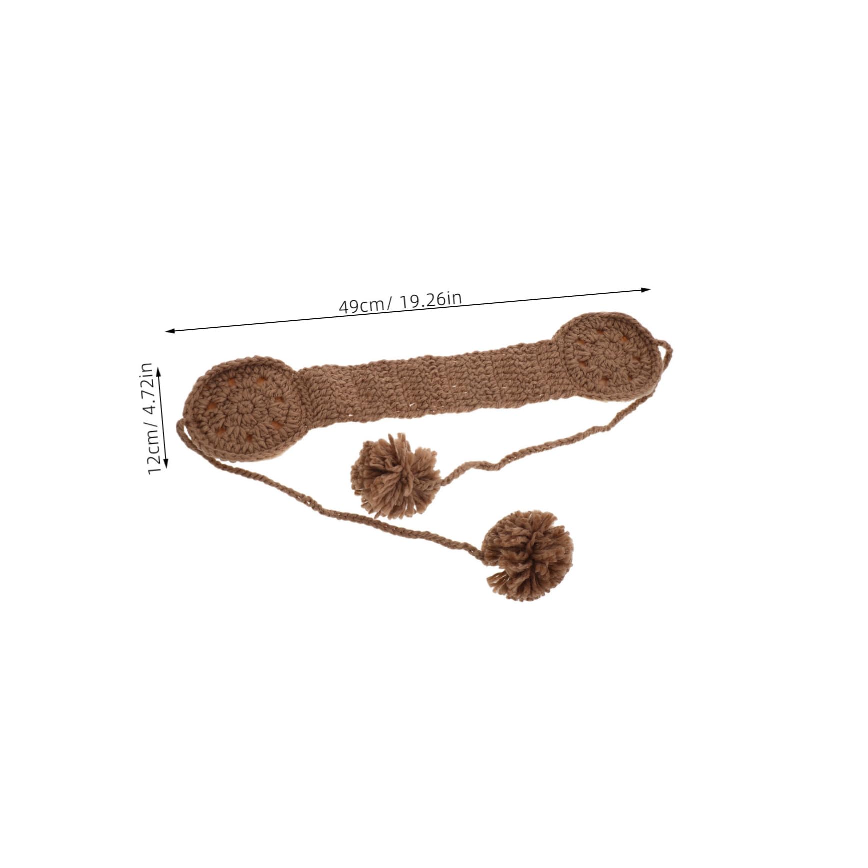 HANABASS Knitted Earmuffs Winter Warm Ear Muffs Pompom Earmuffs for Girls Women Portable Cold Weather Ear Covers