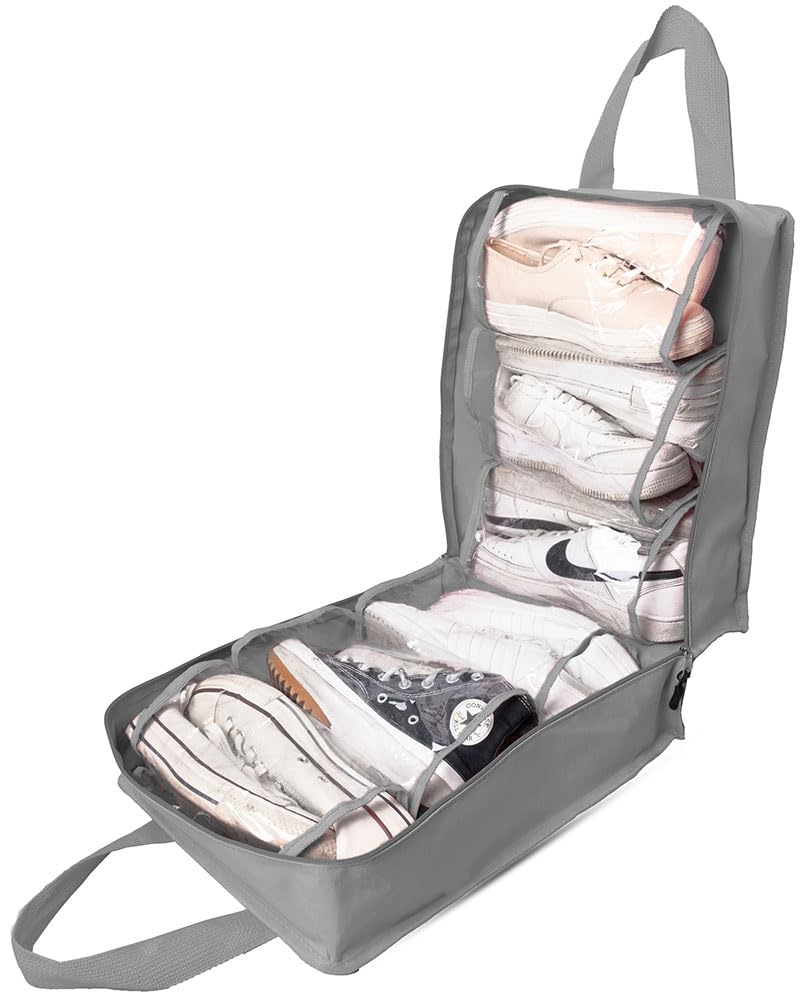 Tragbare Schuhtasche für Reisen - Organizer und Aufbewahrungstasche Mit Gepäckhülle für Damen und Herren, Cloud