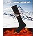 Buachois Electric Heated Socks,3 Temp Modes Composite Fiber Rapid Heated Socks for Women Camping Fishing Cycling Skiing Hunting Hiking