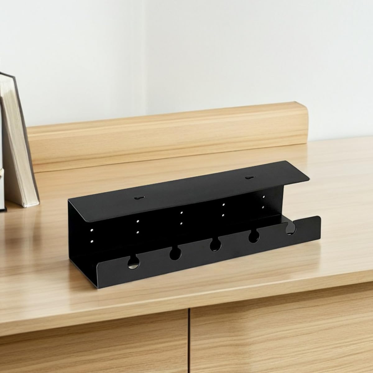 PRETYZOOM Organizador de Cables para Escritorio de 2 Piezas Estante Resistente Ps, Capacidad Grande y Múltiples Compartimentos para Gestión Debajo del Escritorio en Oficina o Estudio