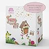 Meadow & Oak Fairy Garden House Kit - Complete with Fairy Garden Accessories, Butterly Seat, Bird Bath, Stepping Stones, Magnetic Door Closure for Indoor/Outdoor Fairy House #4