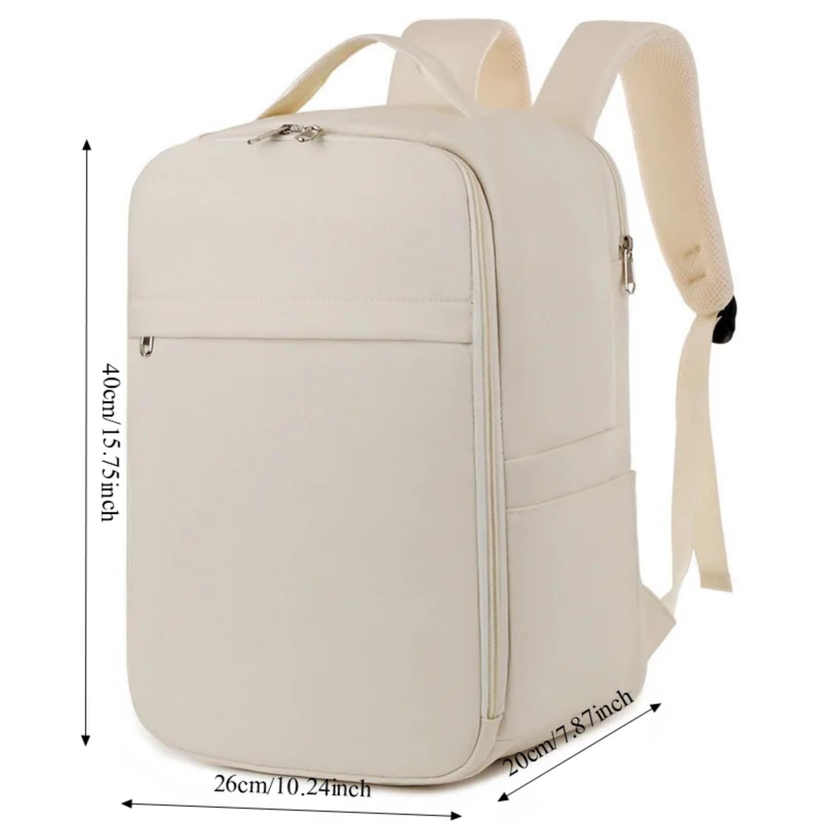 Beauty Case Zaino da Viaggio Cabina Donna, 40x20x25 Porta Borsa per Bagagli, Leggero Impermeabile Laptop-Black