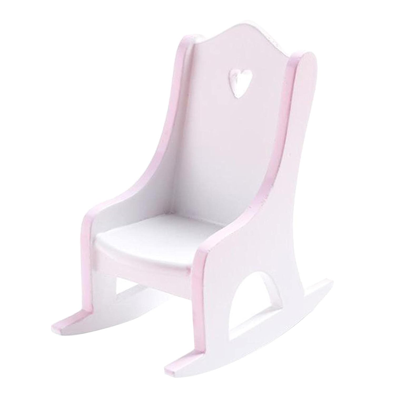 Bnf®1/12 Scale Dollhouse Miniature Pink Child’s Rocker Furniture Rocking Chair|Dolls & Bears | Dollhouse Miniatures |1 Piece Wooden Rocking Chair Miniature