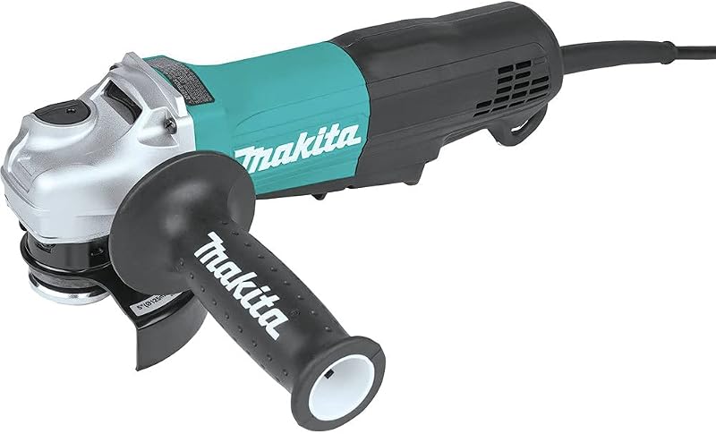 Makita GA5052 Amoladora angular con interruptor de paleta de 4-1/2" / 5", con interruptor CA/CC