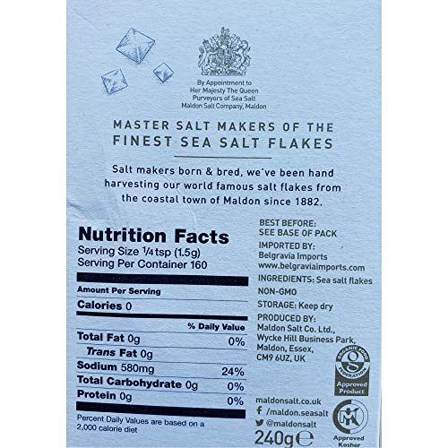 Sal en escamas gourmet Maldon, caja 8.5 oz miniatura 2
