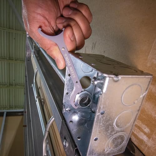 image for KLEIN TOOLS 50901R Conduit Locknut Wrench Set, 1/2, 3/4 and 1-Inch, St