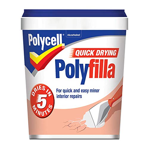 Polycell Multi-Purpose Quick Drying Polyfilla Tub, 1 Kg, White, 1KG - Image 2