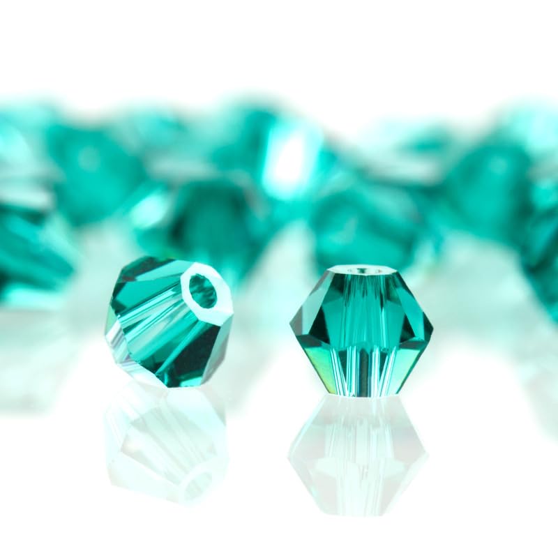 Zestaw wielokolorowych koralików Bicone Crystal Beads - koraliki szklane 3-6 mm do wyrobu biżuterii i projektów rękodzielniczych(Kong Lu,3.0MM about 720PCS)