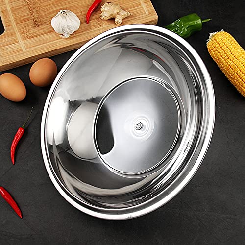 Couvercle de cuisson 34cm en acier inoxydable avec verre visible pour wok