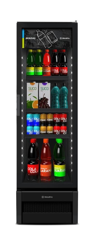 Refrigerador Expositor Vertical Metalfrio All Black 296 Litros Vb28r 220v 220v