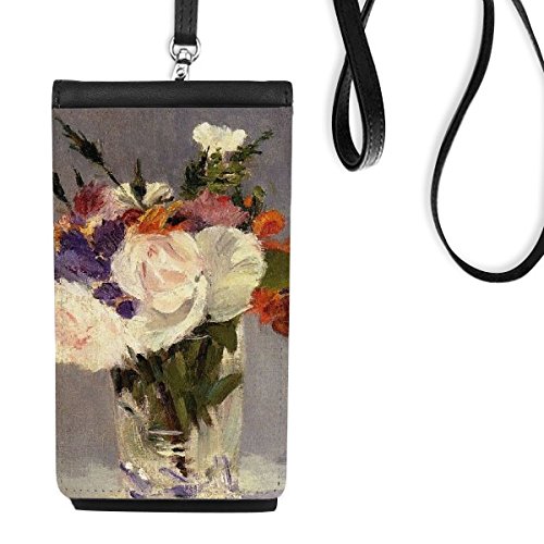 Sac téléphone en cuir noir Edouard Manet pour smartphone portable