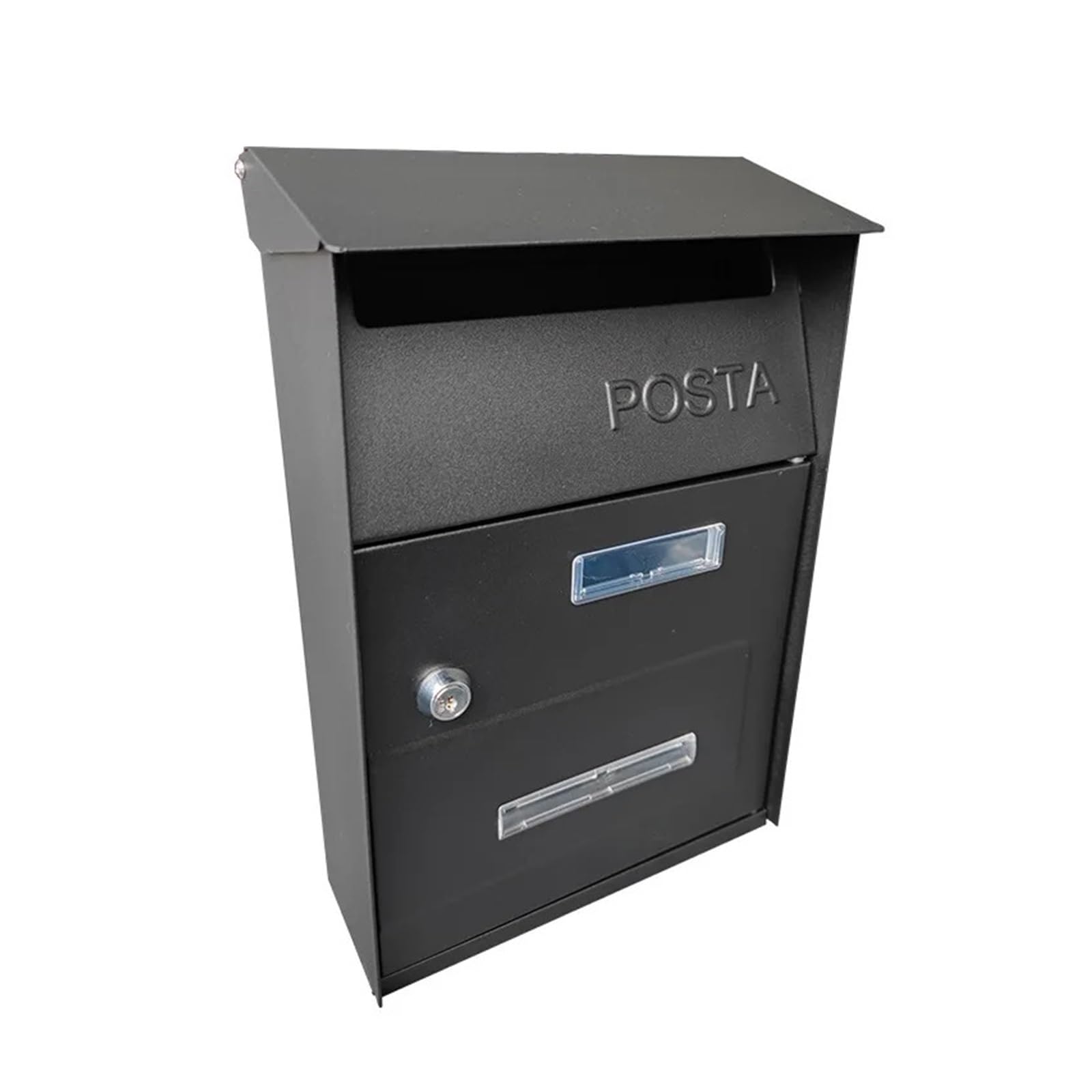 Post Box Message box Villa home metal mailbox(TX0084 Sand black)