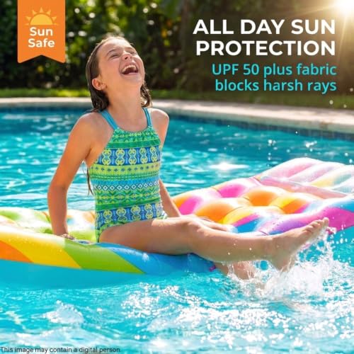 Image of Kanu Surf Girls Jasmine Beach Sport Halter One Piece Swimsuit