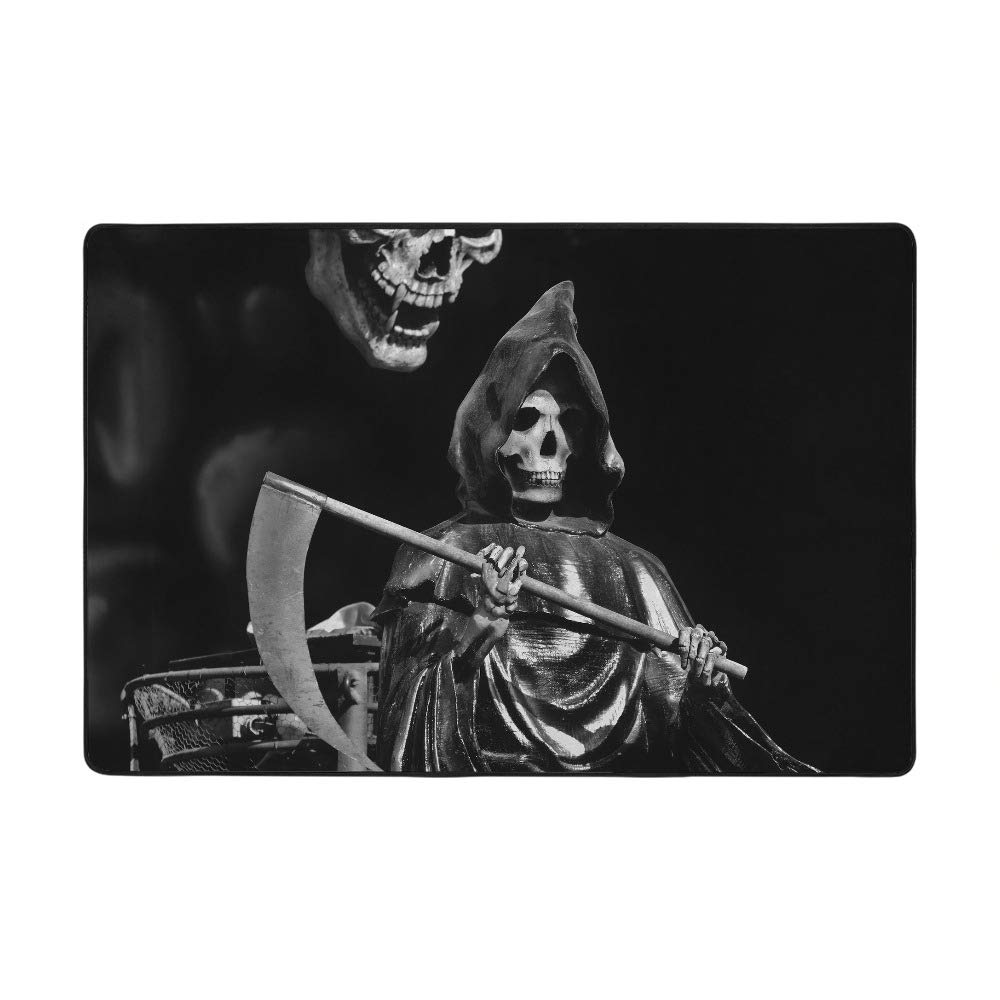 Grand tapis Halloween Ruchen Death In Cape salon chambre velours corail