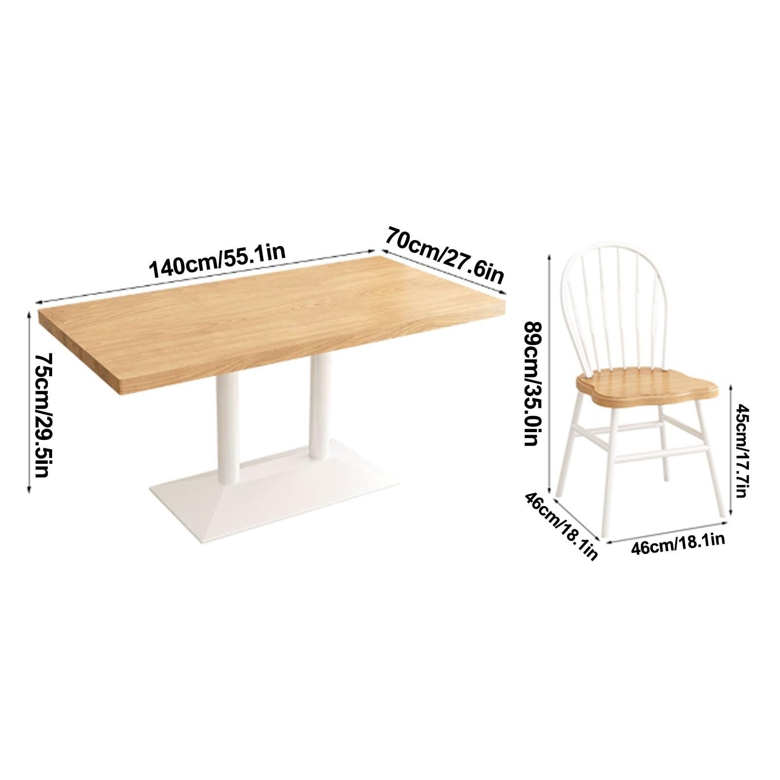 Mesa Comedor con Sillas 4, Mesa de Cocina con Sillas Moderna