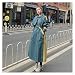 jkxxfz Coteau coréen à double boutonnage de style coréen femmes surdimensionnées longues lâches couteaux de Duster for Lady Spring Automne Vêtements d'extérieur avec ceinture