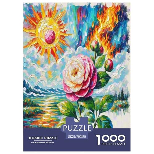 Puzzle imposible de 1000 piezas Camelia, una obra de arte y juego de ingenio