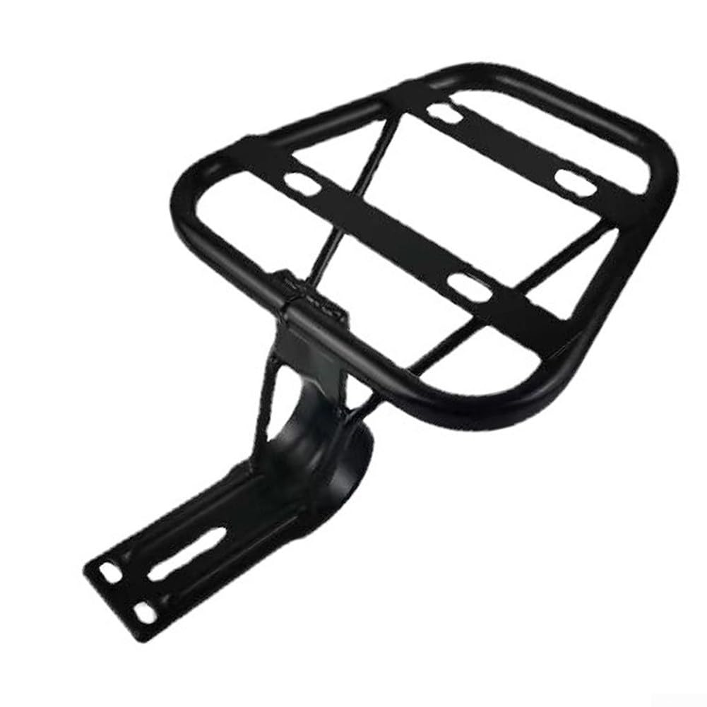 BlissfulAbode Bicycle Rear Rack Electric Bike Cargo Carrier Heavy Duty Steel Frame Mount Luggage Holder Storage Shelf Support Stand For Mountain Road Commuter E-Bikes Black 24.5x18.5x16.5CM