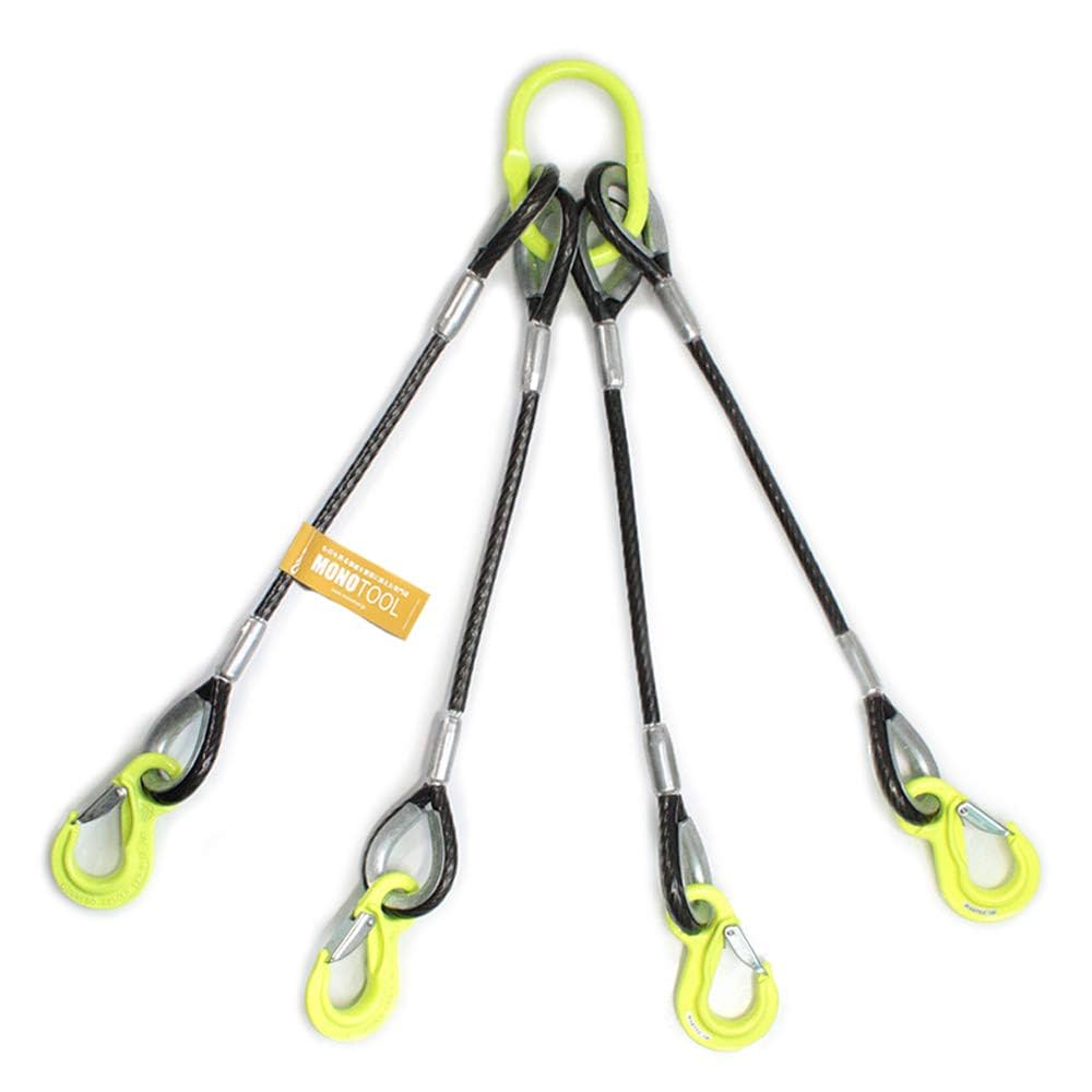 Amazon.co.jp: PVC被覆ワイヤーロープ 4本吊り 6-8mm(JISメッキ