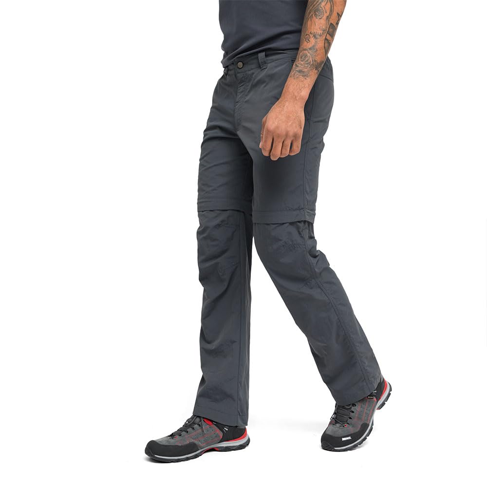Maier Sports - Pantaloni da Trekking da Uomo in 100% Poliammide, con Zip per rimozione della Gamba in Corrispondenza del Ginocchio, ad Asciugatura Rapida, Disponibili in 12 Taglie