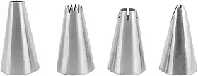 Tuut, Linha Confeitaria, Jogo de Bicos Finos Para Bordas de Inox, 3cm