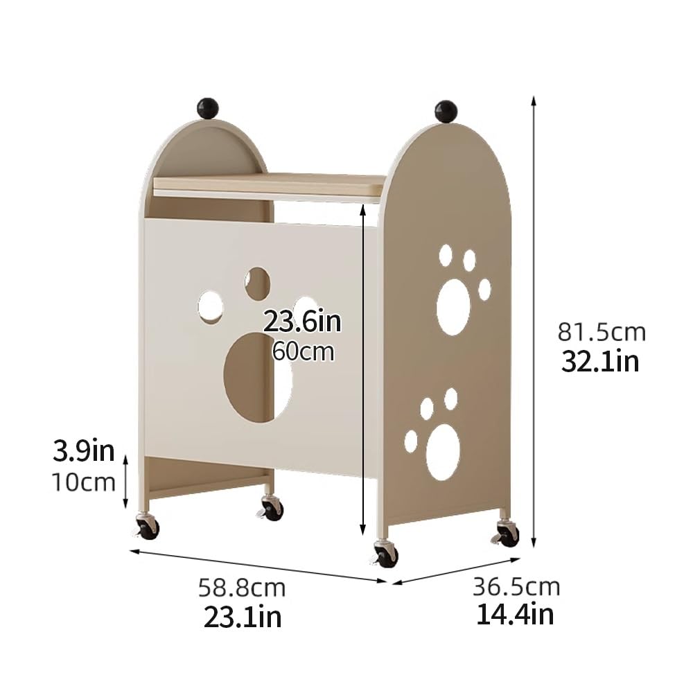 Armario oculto al vacío robot, armario de almacenamiento móvil, lindas mesas auxiliares, armario de soporte de aspiradora robot, mesa auxiliar para sala de estar, oficina en casa
