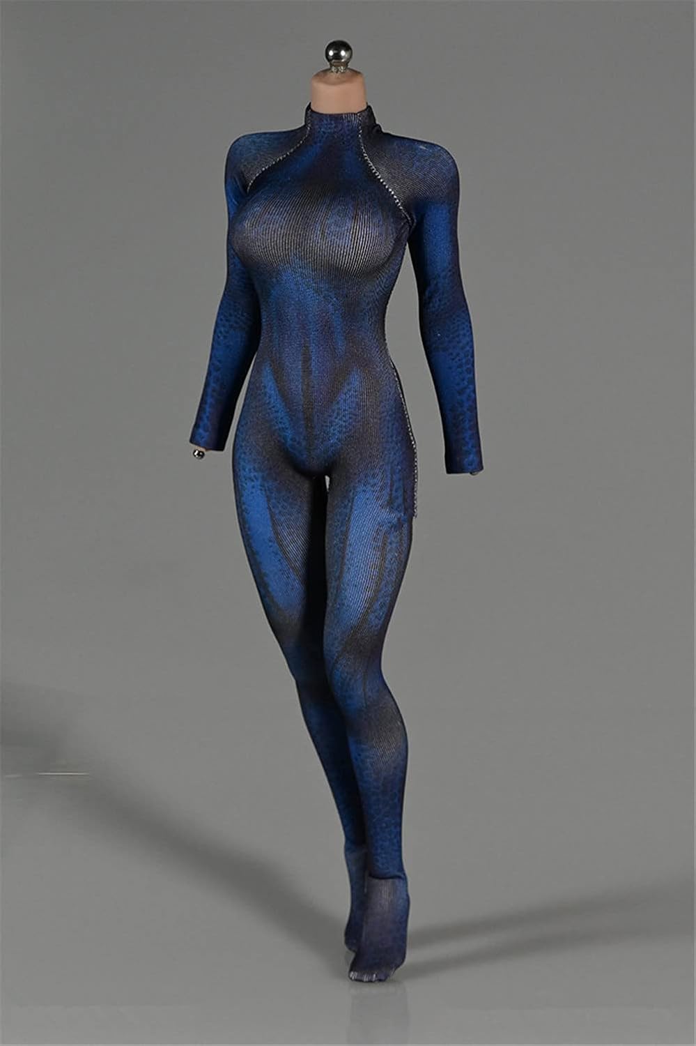 Fremego 1/6 Scale Female Clothes,Female Tight Stretch Bodysuit Jumpsuit Outfit Clothing for 12inch PH TBL JO Seamless Action Figure Body (J)