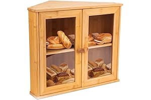 Corner Bread Box for Kitchen Countertops