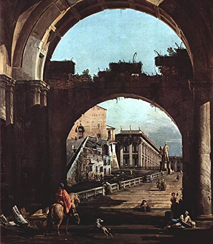 Impression d'art Capriiiccio Romano Capitol Antonio Canal Toile Décoration Murale