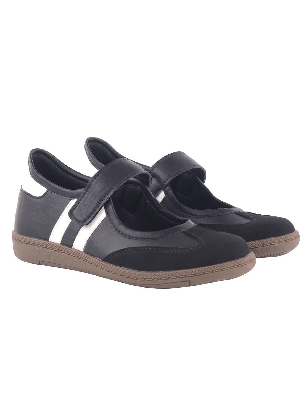 Women's Mary Jane Ballet Flats | Hook & Loop Velcro Closure | Soft Cushioned Casual Walking Shoes | Lightweight Everyday Comfort Footwear-image-7
